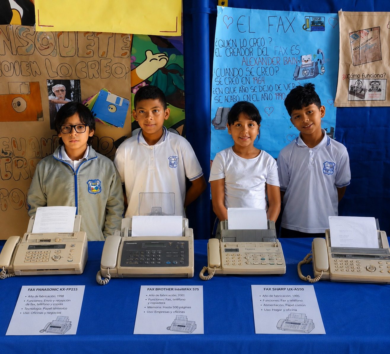 Feria de proyectos: exposición sobre el fax